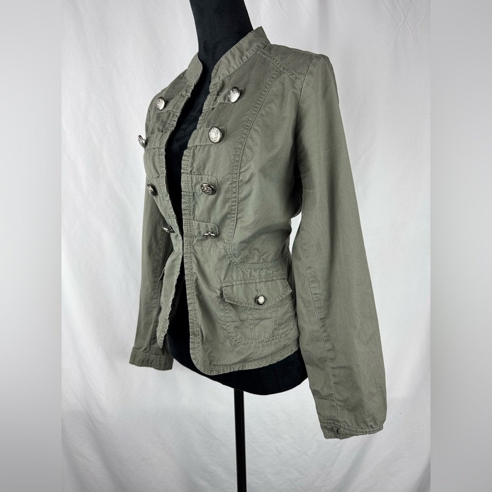 Maurices Olive Green Utility Military-Style Jacket - Picture 3 of 6